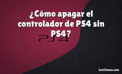 ¿Cómo apagar el controlador de PS4 sin PS4?