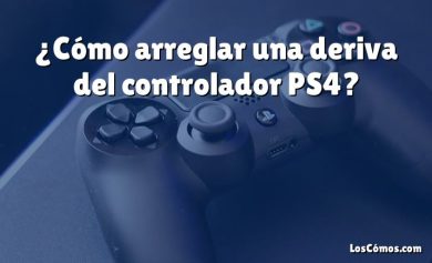 ¿Cómo arreglar una deriva del controlador PS4?