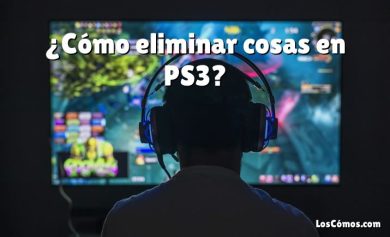 ¿Cómo eliminar cosas en PS3?