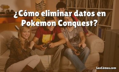 ¿Cómo eliminar datos en Pokemon Conquest?