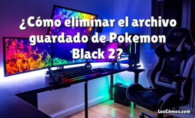 ¿Cómo eliminar el archivo guardado de Pokemon Black 2?