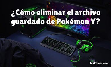 ¿Cómo eliminar el archivo guardado de Pokémon Y?