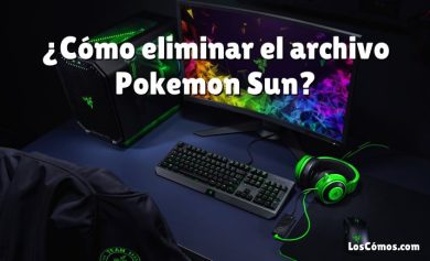 ¿Cómo eliminar el archivo Pokemon Sun?