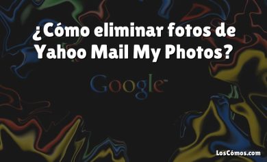 ¿Cómo eliminar fotos de Yahoo Mail My Photos?