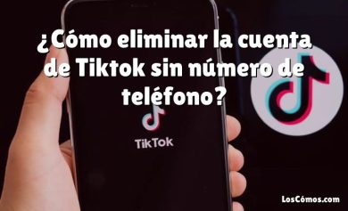 ¿Cómo eliminar la cuenta de Tiktok sin número de teléfono?