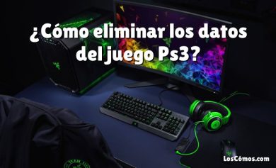 ¿Cómo eliminar los datos del juego Ps3?