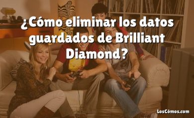 ¿Cómo eliminar los datos guardados de Brilliant Diamond?