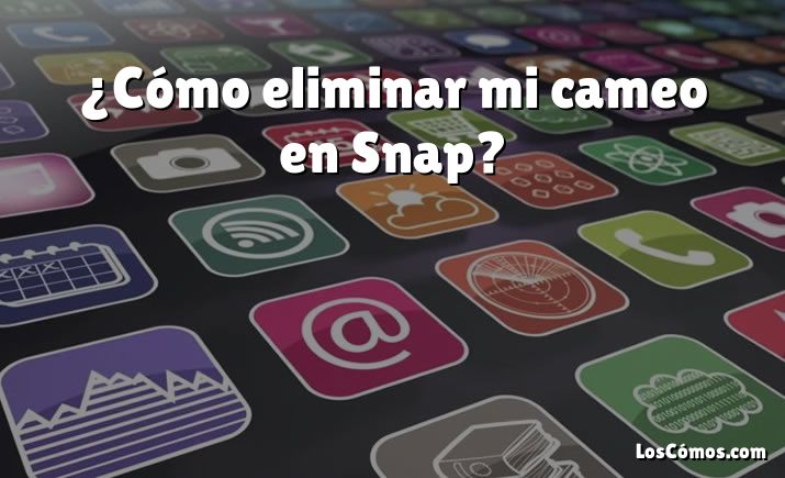 ¿Cómo eliminar mi cameo en Snap?