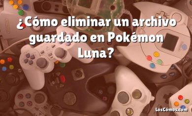 ¿Cómo eliminar un archivo guardado en Pokémon Luna?