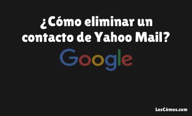 ¿Cómo eliminar un contacto de Yahoo Mail?