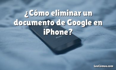 ¿Cómo eliminar un documento de Google en iPhone?