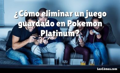 ¿Cómo eliminar un juego guardado en Pokemon Platinum?