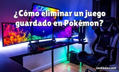 ¿Cómo eliminar un juego guardado en Pokémon?