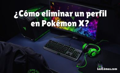 ¿Cómo eliminar un perfil en Pokémon X?