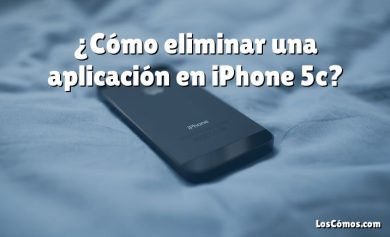 ¿Cómo eliminar una aplicación en iPhone 5c?