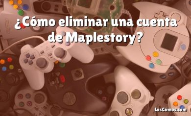 ¿Cómo eliminar una cuenta de Maplestory?