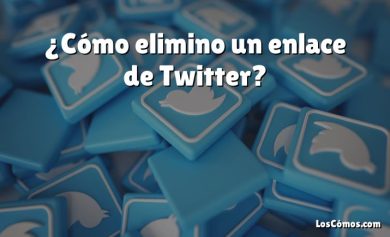 ¿Cómo elimino un enlace de Twitter?