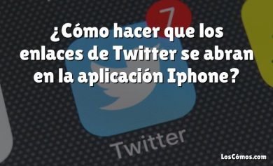 ¿Cómo hacer que los enlaces de Twitter se abran en la aplicación Iphone?