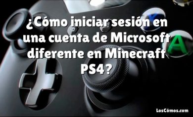¿Cómo iniciar sesión en una cuenta de Microsoft diferente en Minecraft PS4?