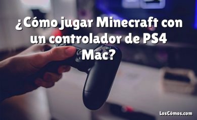 ¿Cómo jugar Minecraft con un controlador de PS4 Mac?