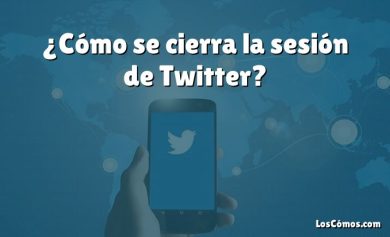 ¿Cómo se cierra la sesión de Twitter?