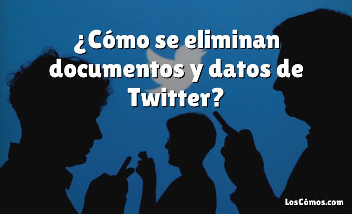 ¿Cómo se eliminan documentos y datos de Twitter?