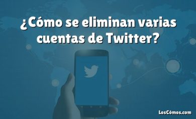 ¿Cómo se eliminan varias cuentas de Twitter?