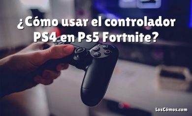 ¿Cómo usar el controlador PS4 en Ps5 Fortnite?