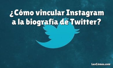 ¿Cómo vincular Instagram a la biografía de Twitter?