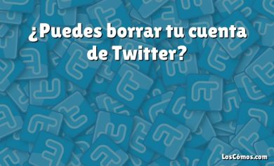 ¿Puedes borrar tu cuenta de Twitter?