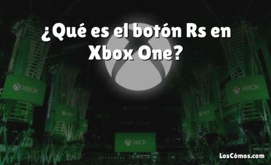 ¿Qué es el botón Rs en Xbox One?