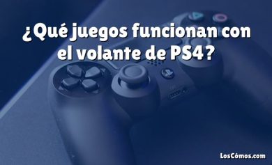 ¿Qué juegos funcionan con el volante de PS4?