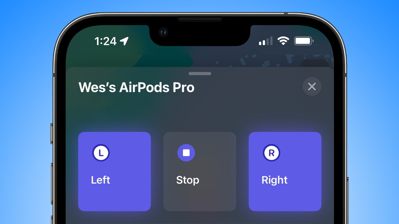 Reproduce un sonido de tus AirPods para ayudar a localizarlos