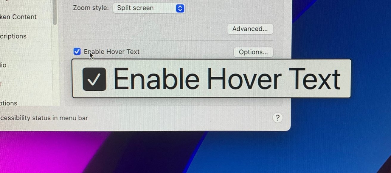 Como sugiere el nombre, desplace el cursor sobre el texto y Hover Text lo hará más grande. 