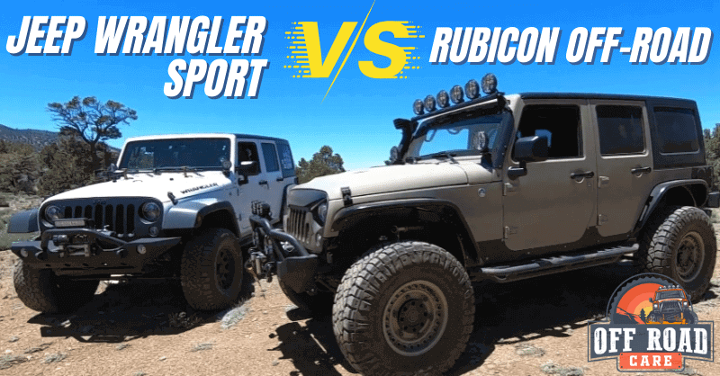 Jeep Wrangler Sport vs Rubicon Off-Road