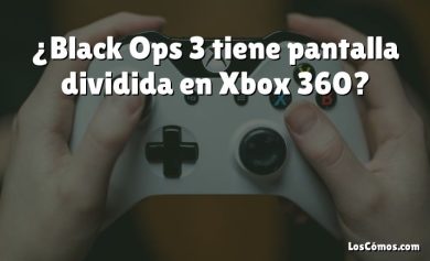 ¿Black Ops 3 tiene pantalla dividida en Xbox 360?