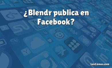 ¿Blendr publica en Facebook?