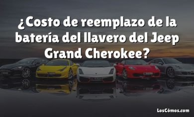 ¿Costo de reemplazo de la batería del llavero del Jeep Grand Cherokee?