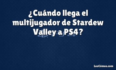 ¿Cuándo llega el multijugador de Stardew Valley a PS4?