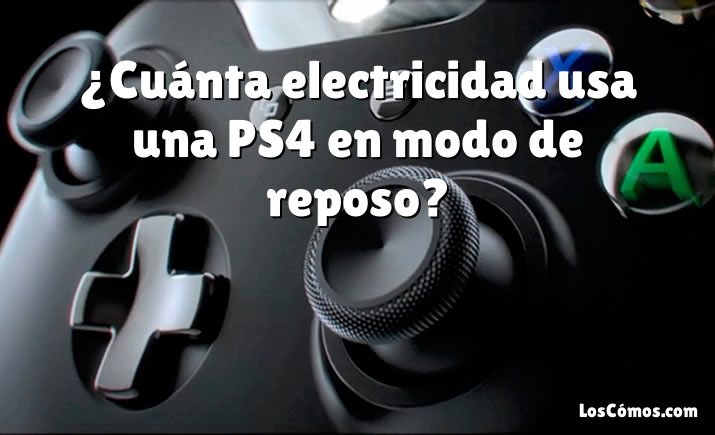 ¿Cuánta electricidad usa una PS4 en modo de reposo?