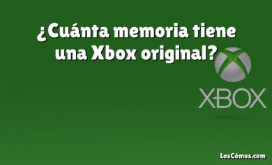 ¿Cuánta memoria tiene una Xbox original?