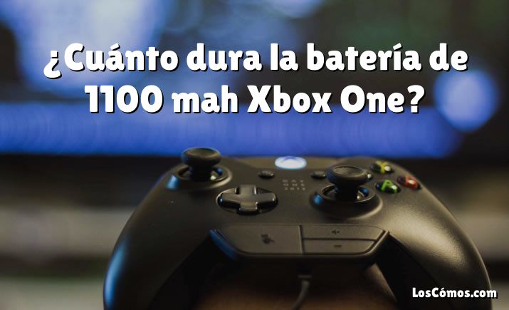 ¿Cuánto dura la batería de 1100 mah Xbox One?