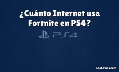 ¿Cuánto Internet usa Fortnite en PS4?