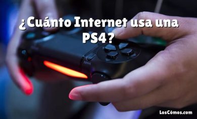¿Cuánto Internet usa una PS4?