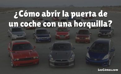 ¿Cómo abrir la puerta de un coche con una horquilla?