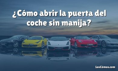 ¿Cómo abrir la puerta del coche sin manija?