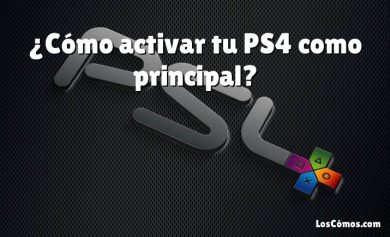 ¿Cómo activar tu PS4 como principal?