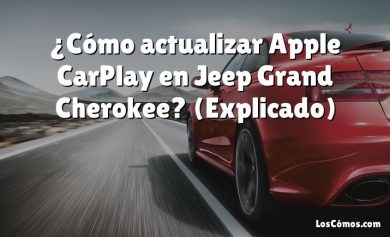 ¿Cómo actualizar Apple CarPlay en Jeep Grand Cherokee?  (Explicado)