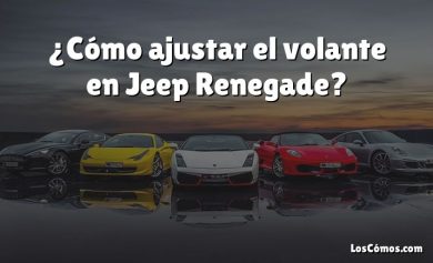 ¿Cómo ajustar el volante en Jeep Renegade?