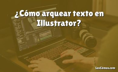 ¿Cómo arquear texto en Illustrator?